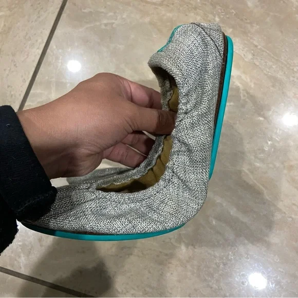 Tieks by Gavrieli Silver Lake Vegan Ballet Flats Shoes Women Size 9 - Picture 8 of 9